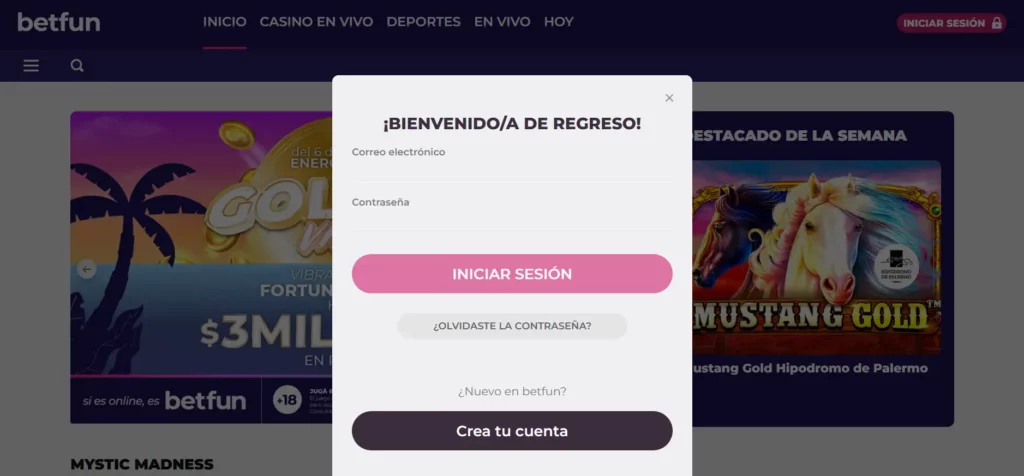 Casino Betfun login